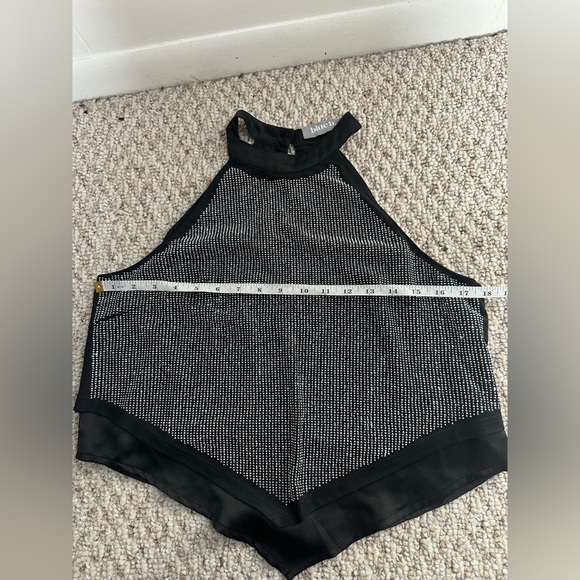 Blue B. Rhinestone High Neck Crop Tank Top size S - Picture 6 of 6